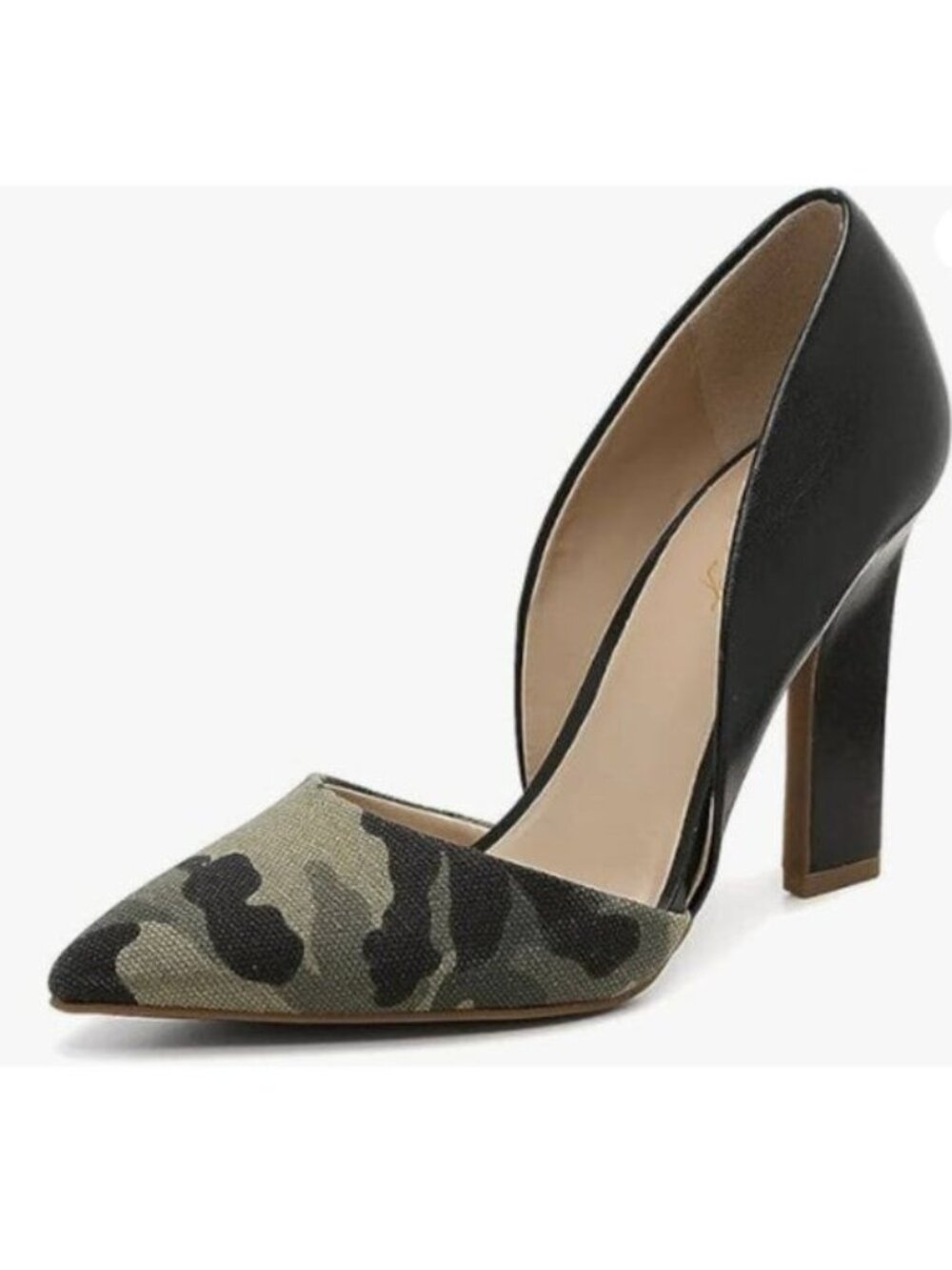 FOWT Women Classic Camouflage Pumps Pointed Toe High Heel Stiletto Pumps Shoes